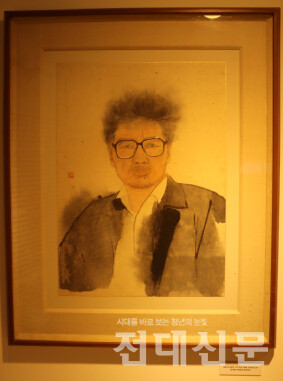 김호석 화가가 그린 김남주 시인 초상화.