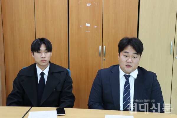 박승민(오) 정후보와 이성준(왼) 정후보