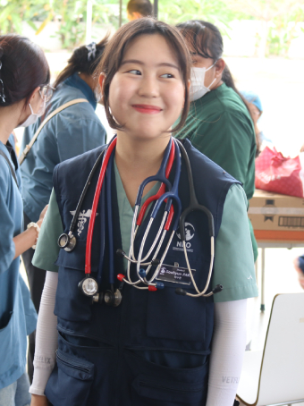 지난 7월 전북 군산에 위치한 유기 동물 보호소에서 유기견들을 위한 의료봉사가 진행 되었다. 본인 제공.